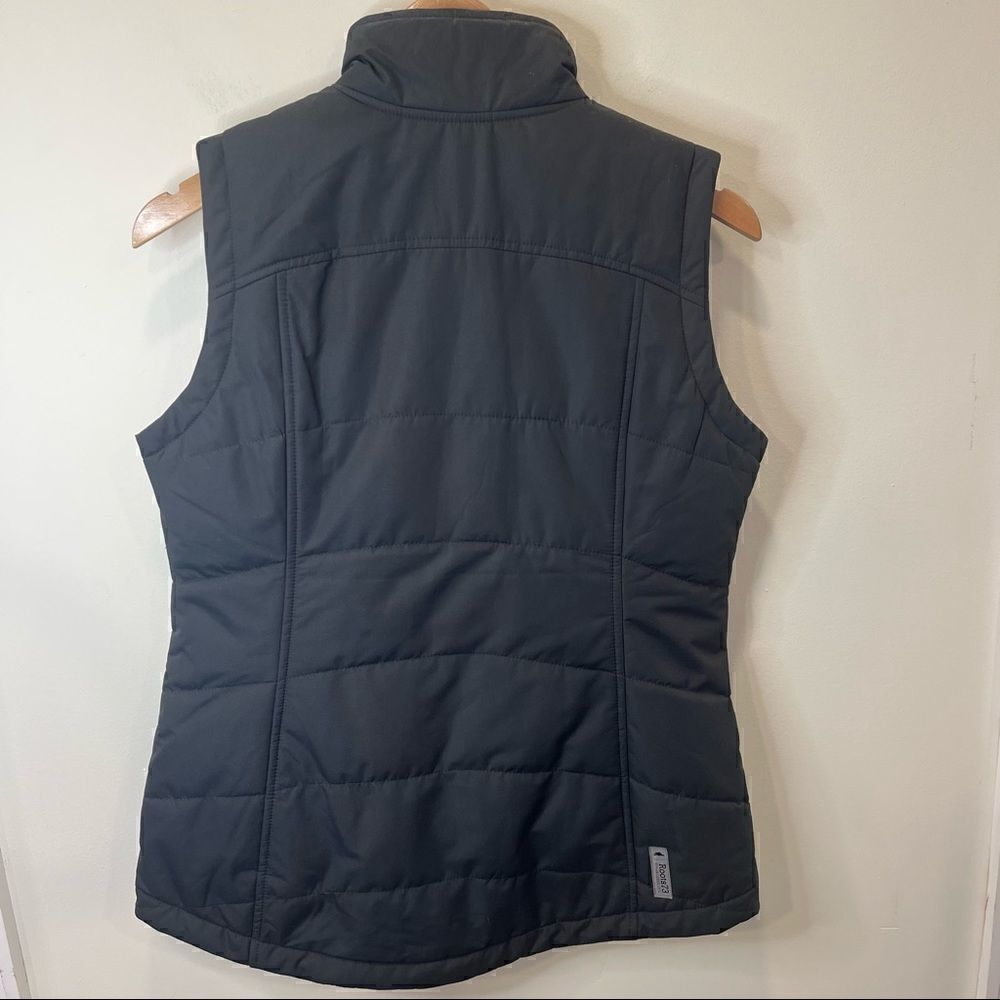 Roots 73 black Vermont vest with plaid lining size womens XS - Picture 4 of 10